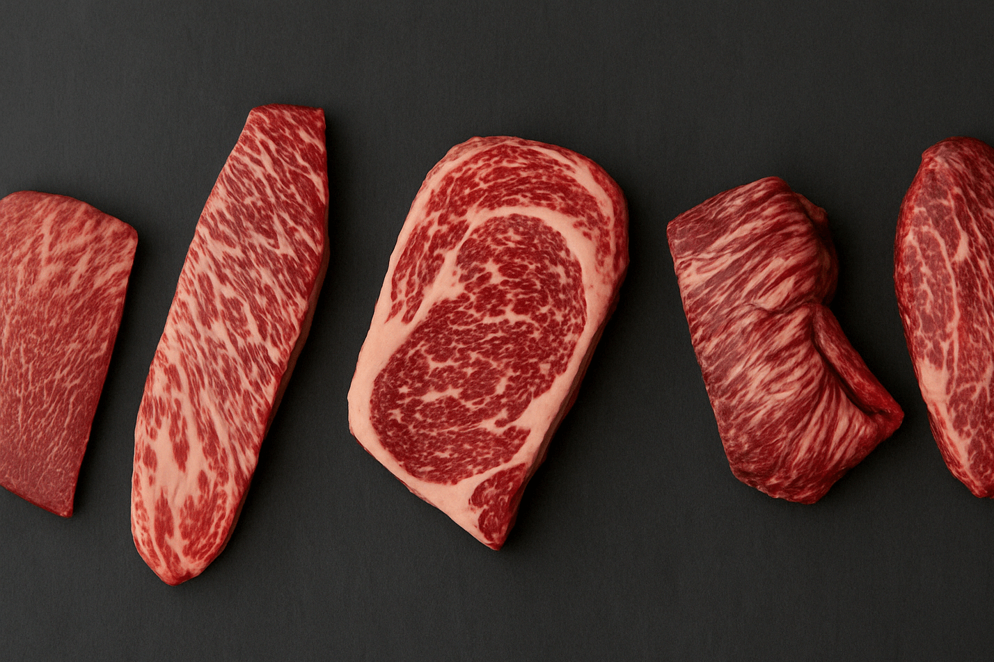 Five kosher Wagyu Steaks