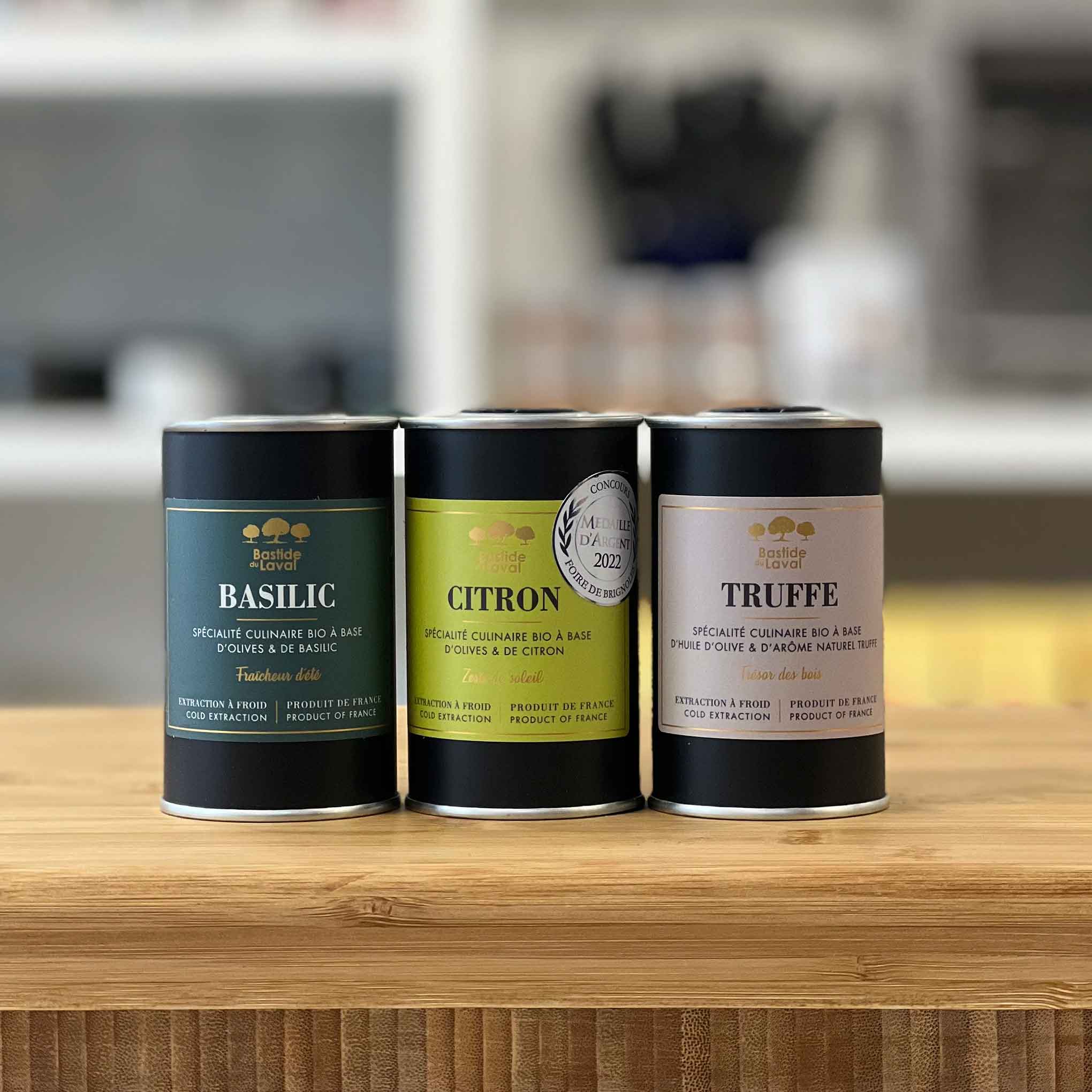 BASTIDE DU LAVAL - Trio of Flavored Olive Oils