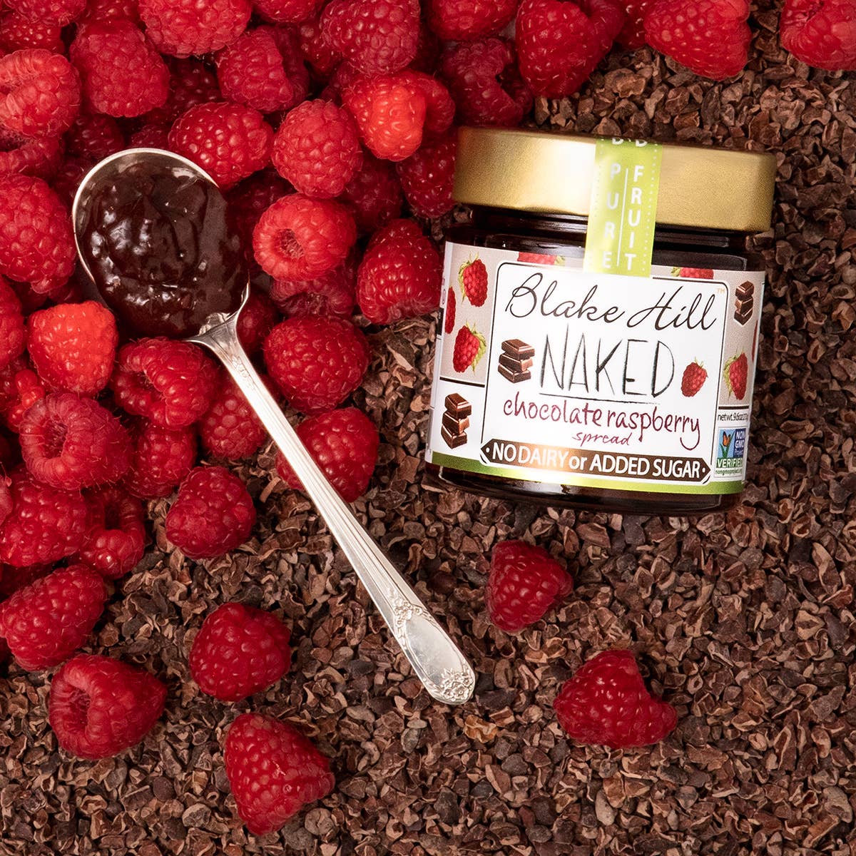 Blake Hill Preserves - Naked Chocolate Raspberry Spread - No Added Sugar