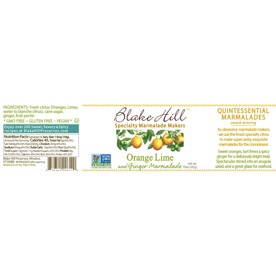 Orange Lime Label