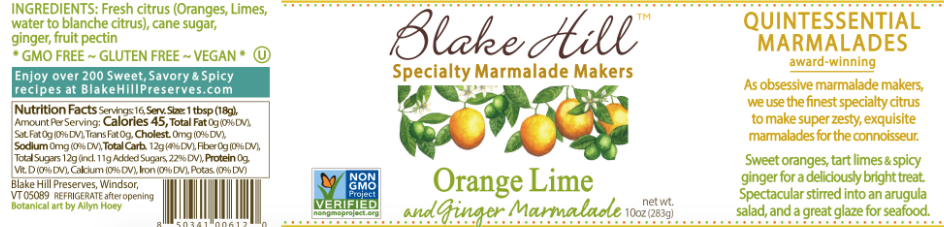 Orange Lime Label