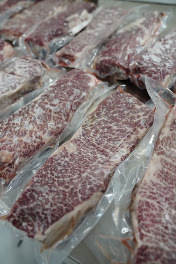Collection of Kosher Wagyu Steaks at Chu's Meat Market.