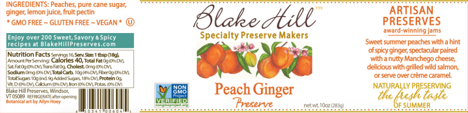 Peach Ginger Label