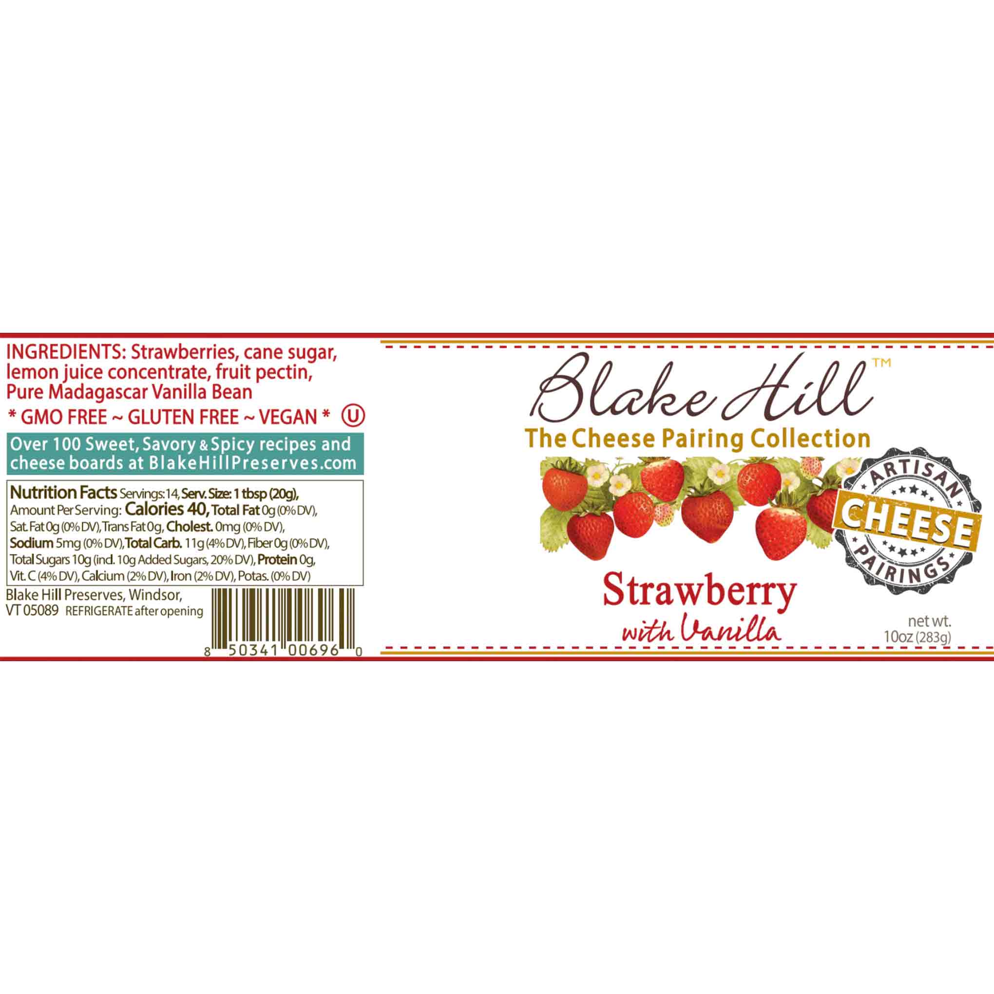 Kosher Strawberry Vanilla Jam