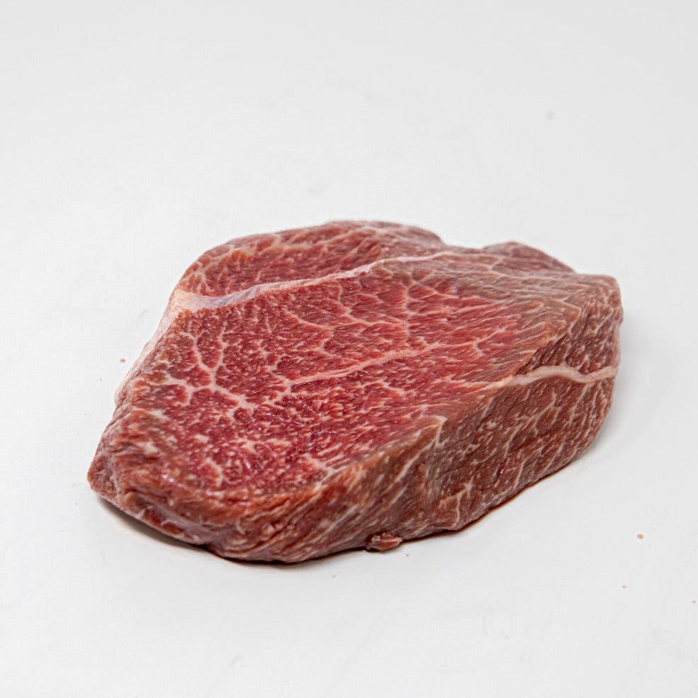 Kosher Wagyu Shoulder Steak from Chu's Meat Market.