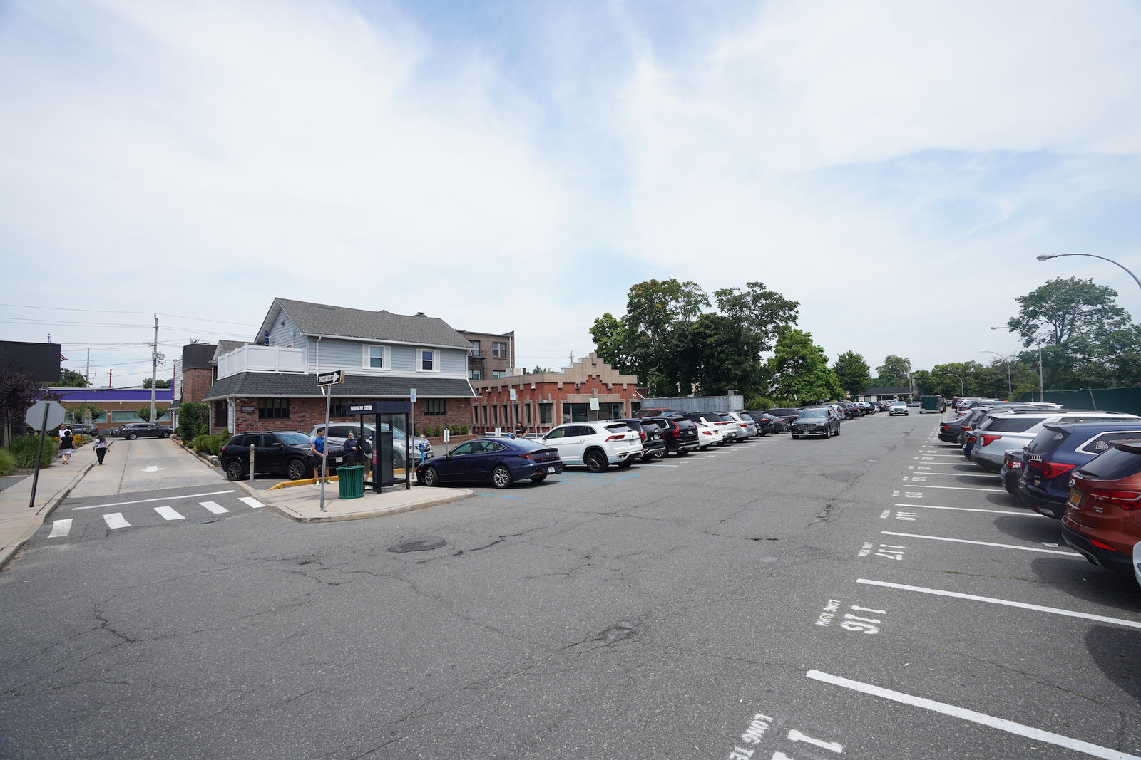 photo of the Lawrence municipal parking lot.