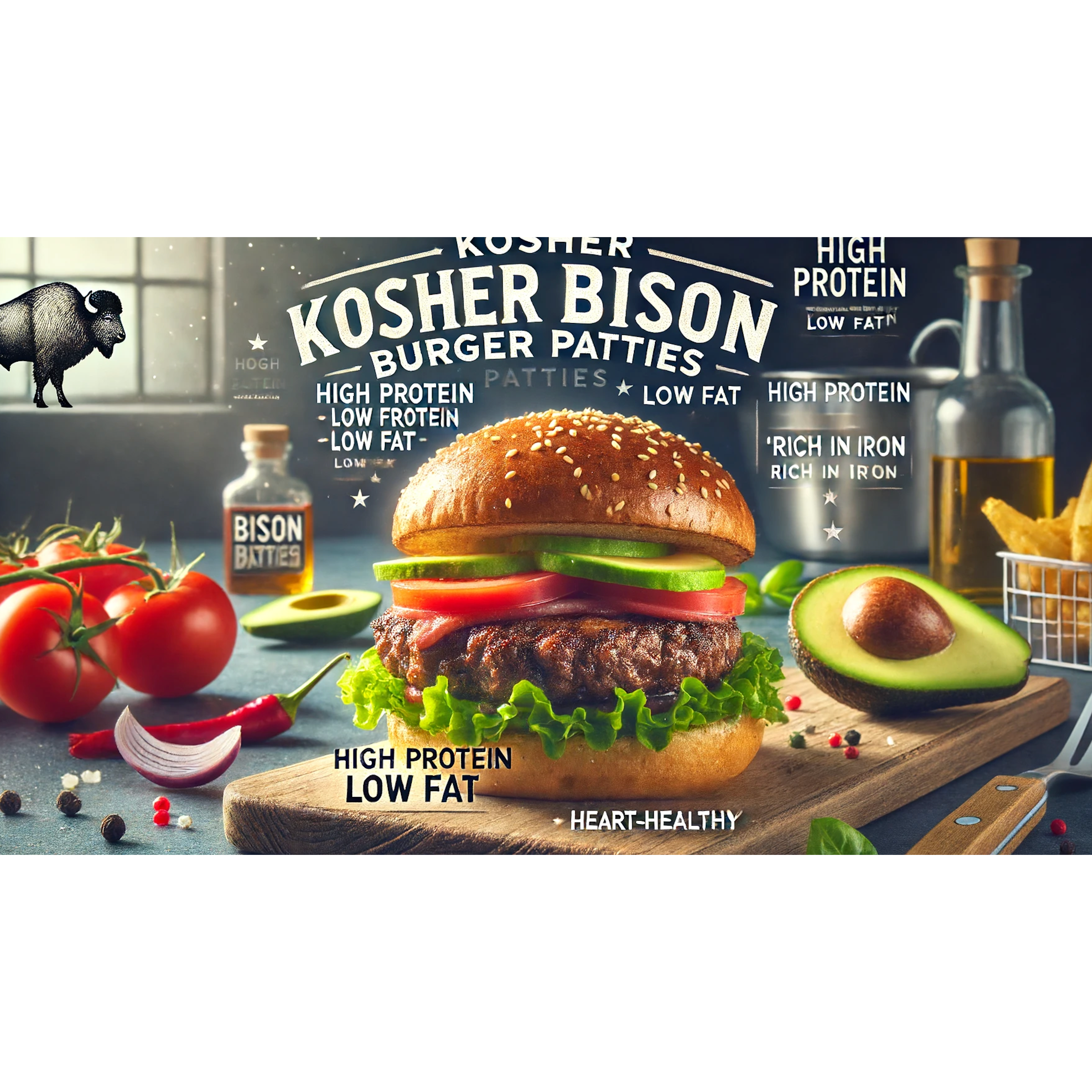 Glatt Kosher American Bison Burgers