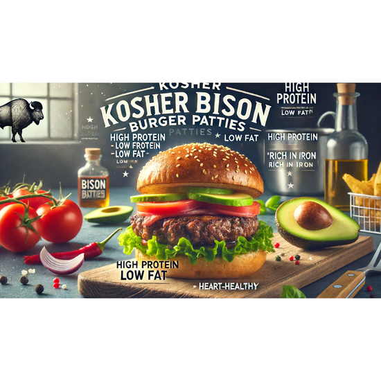 Kosher Bison Burger Patties