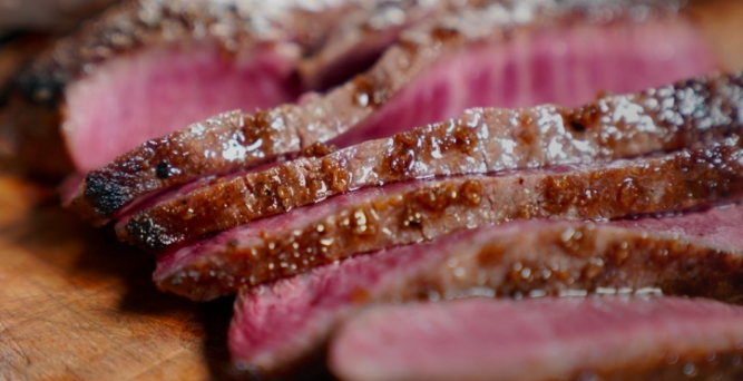 Sliced Kosher Wagyu Flat Iron Steak