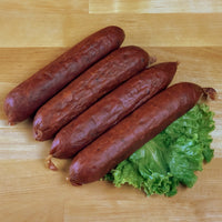 Andouille Beef Sausage — kosher beef from Chu's Meat Market