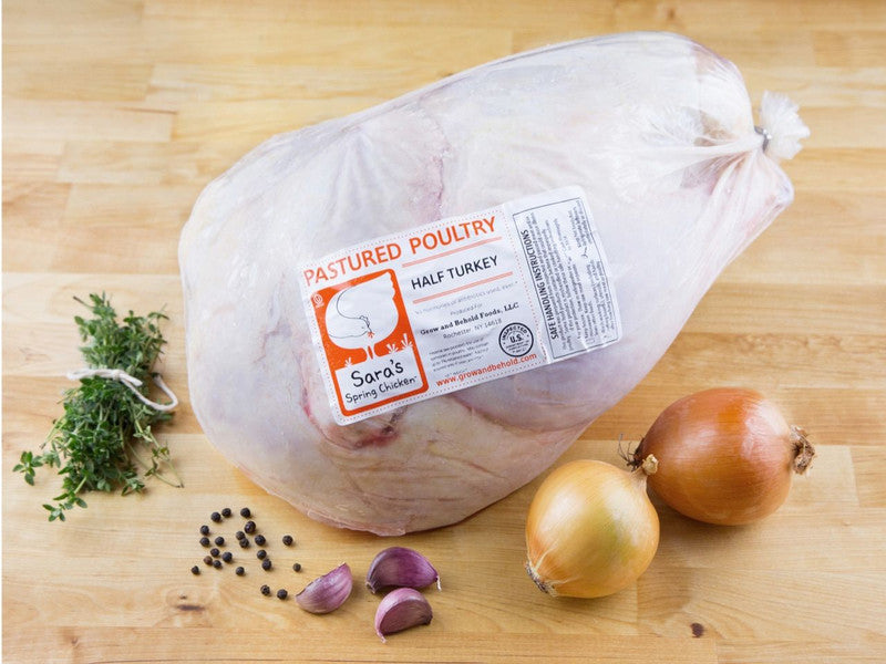 Sara's Spring Chicken | Half Turkey | Organic Feed