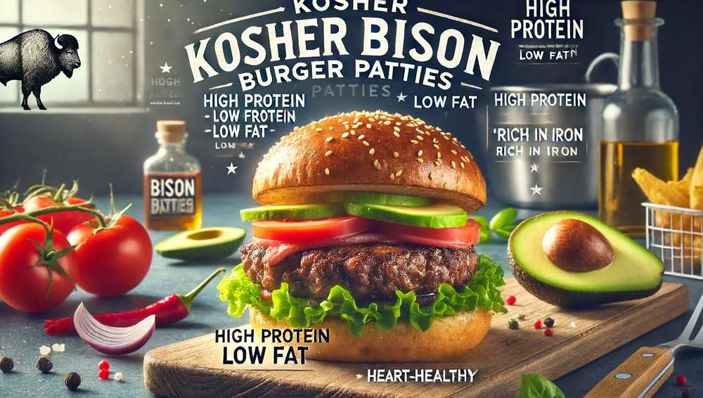 Kosher Bison Burger Patties