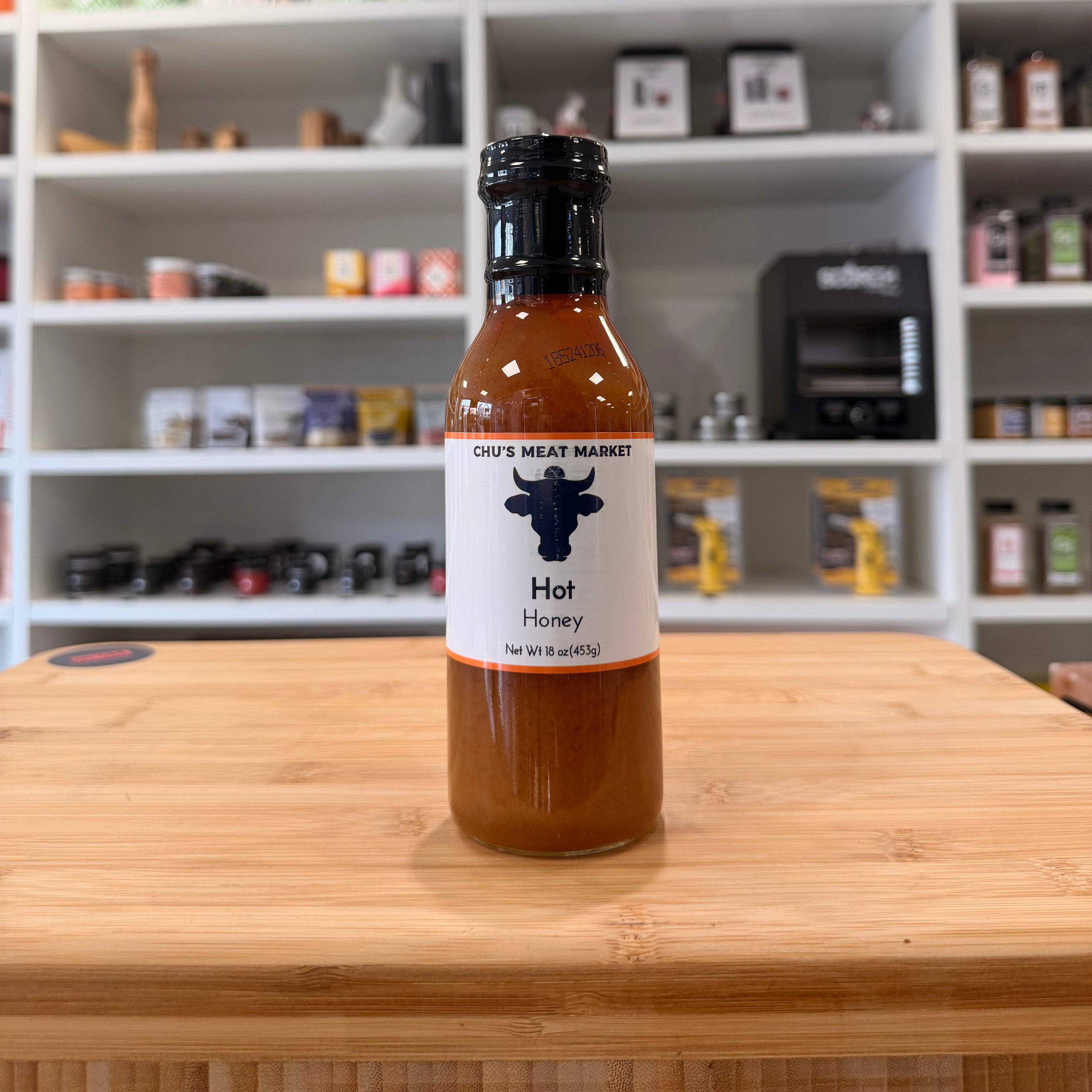 hot honey on a wood board