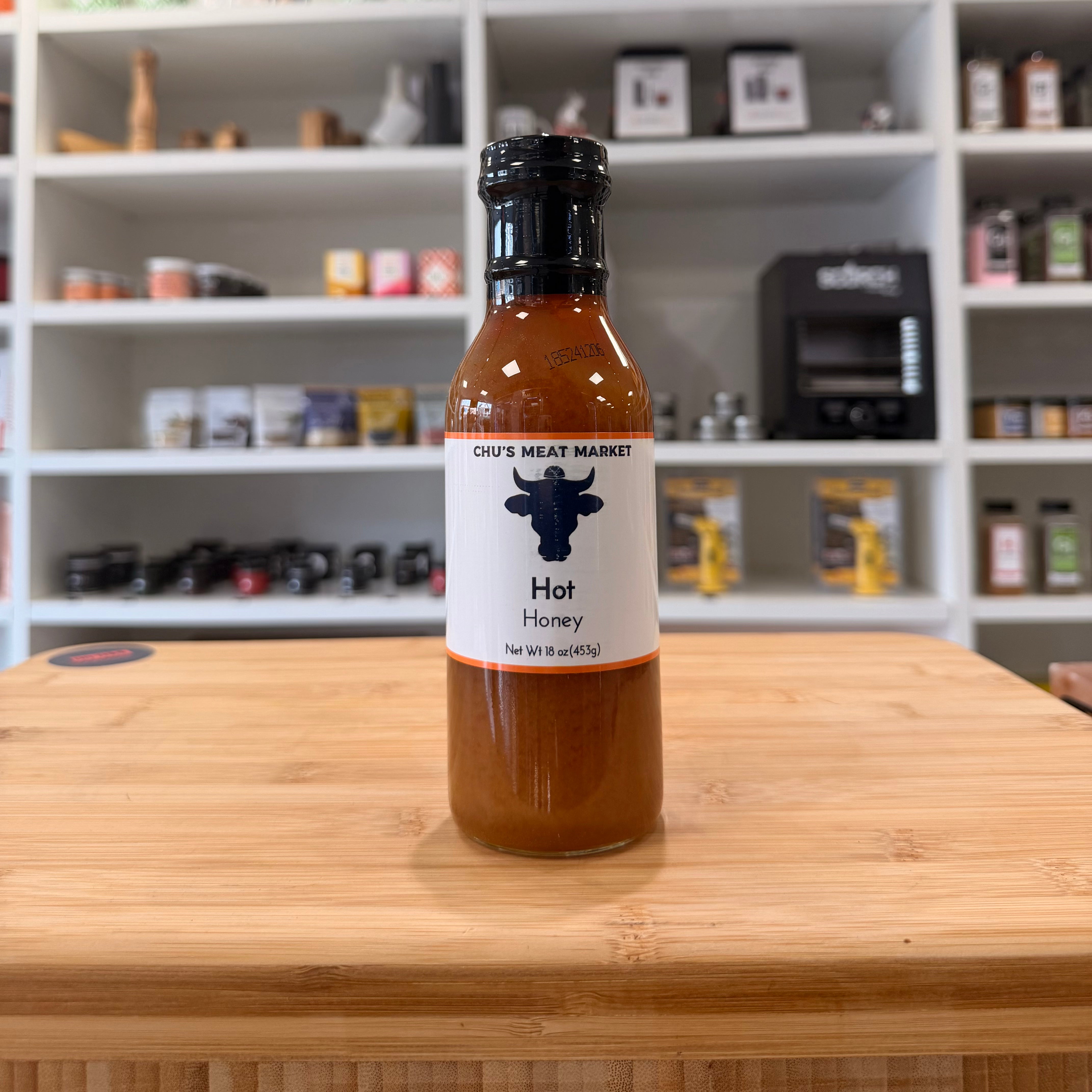 hot honey on a wood board