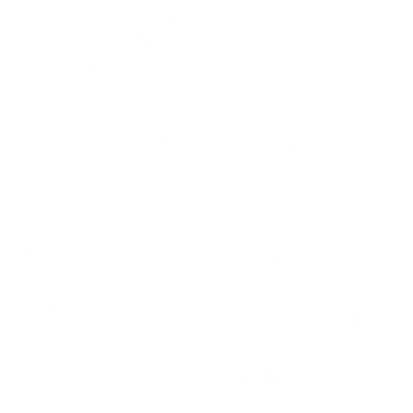 Chu's Meat Market badge logo (white)