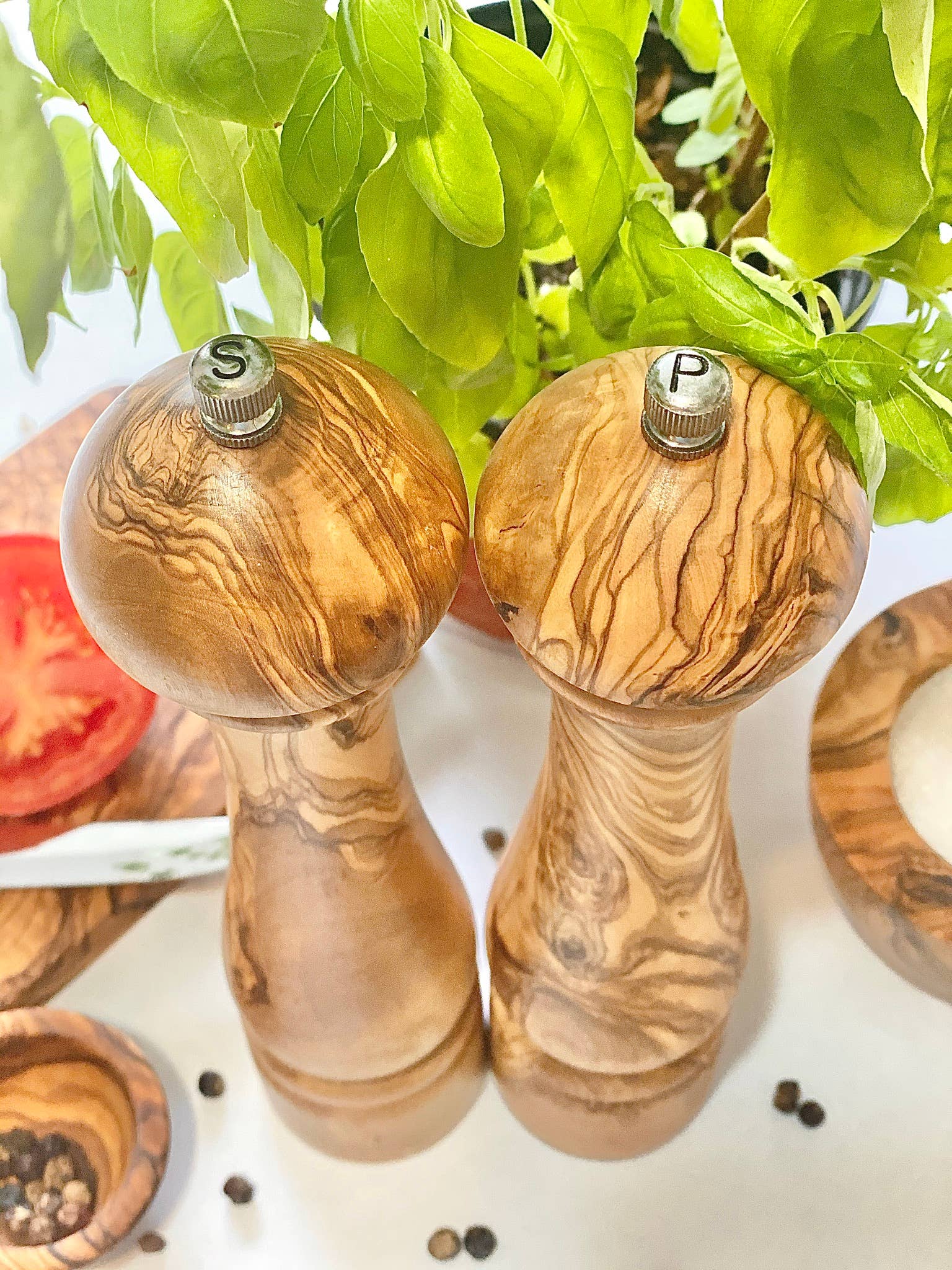 Natural OliveWood - Olive Wood Salt/Pepper Mill 10": Pepper