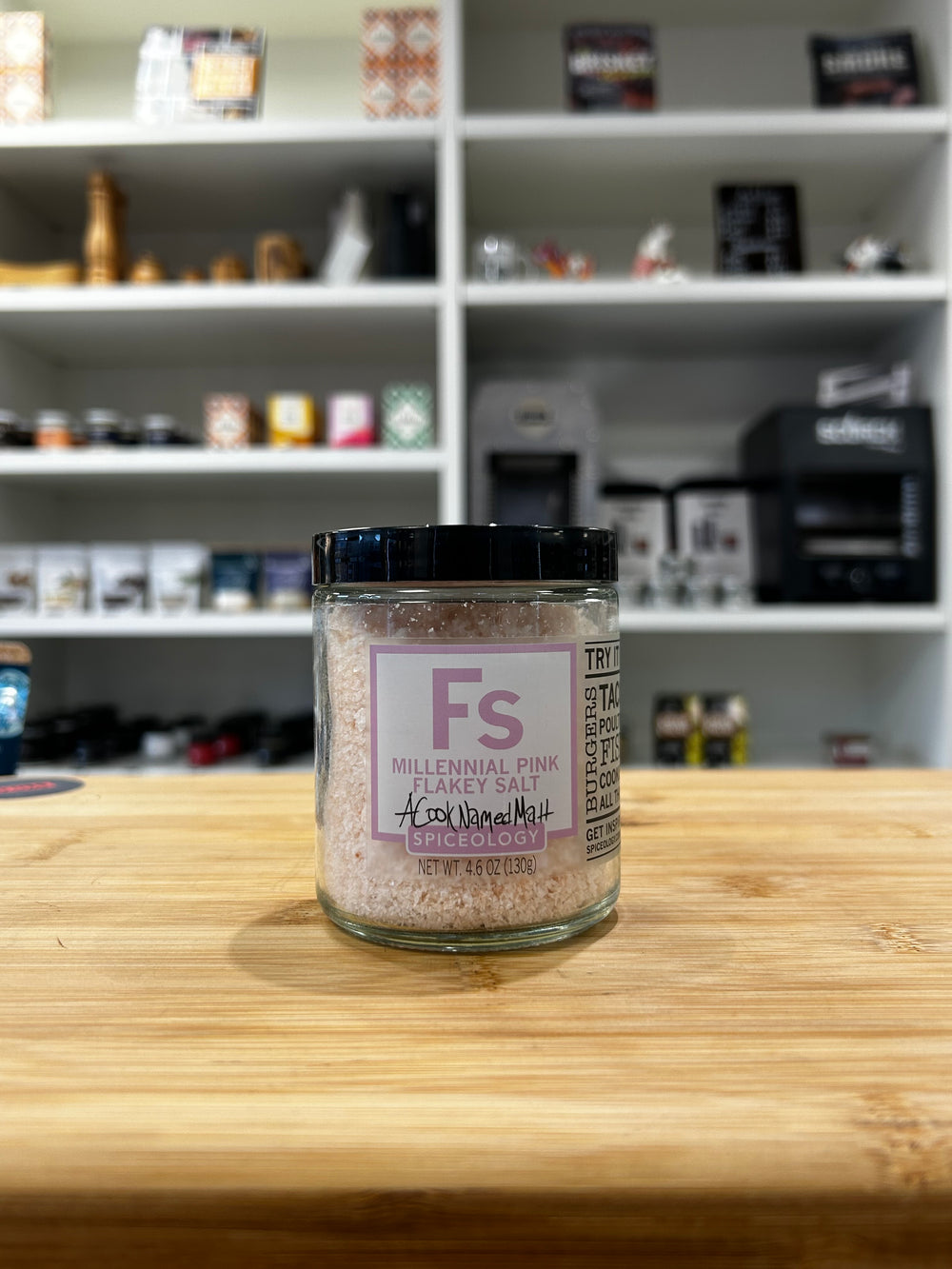 Spiceology - Millennial Pink Flakey Salt | Glass Jar