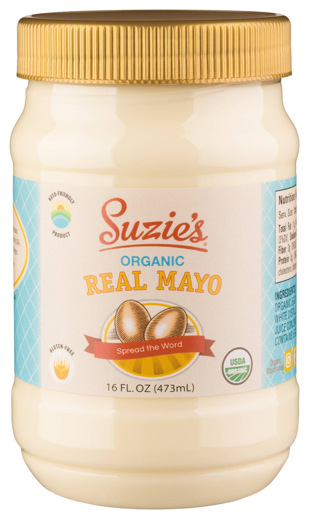 Suzie's Organic REAL Mayo -16 oz