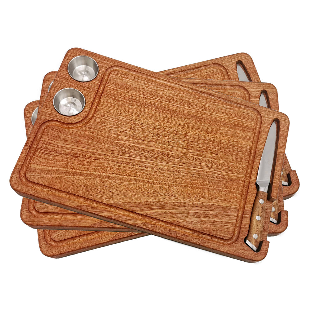 Premium Sapele Wood Steak Serving Board