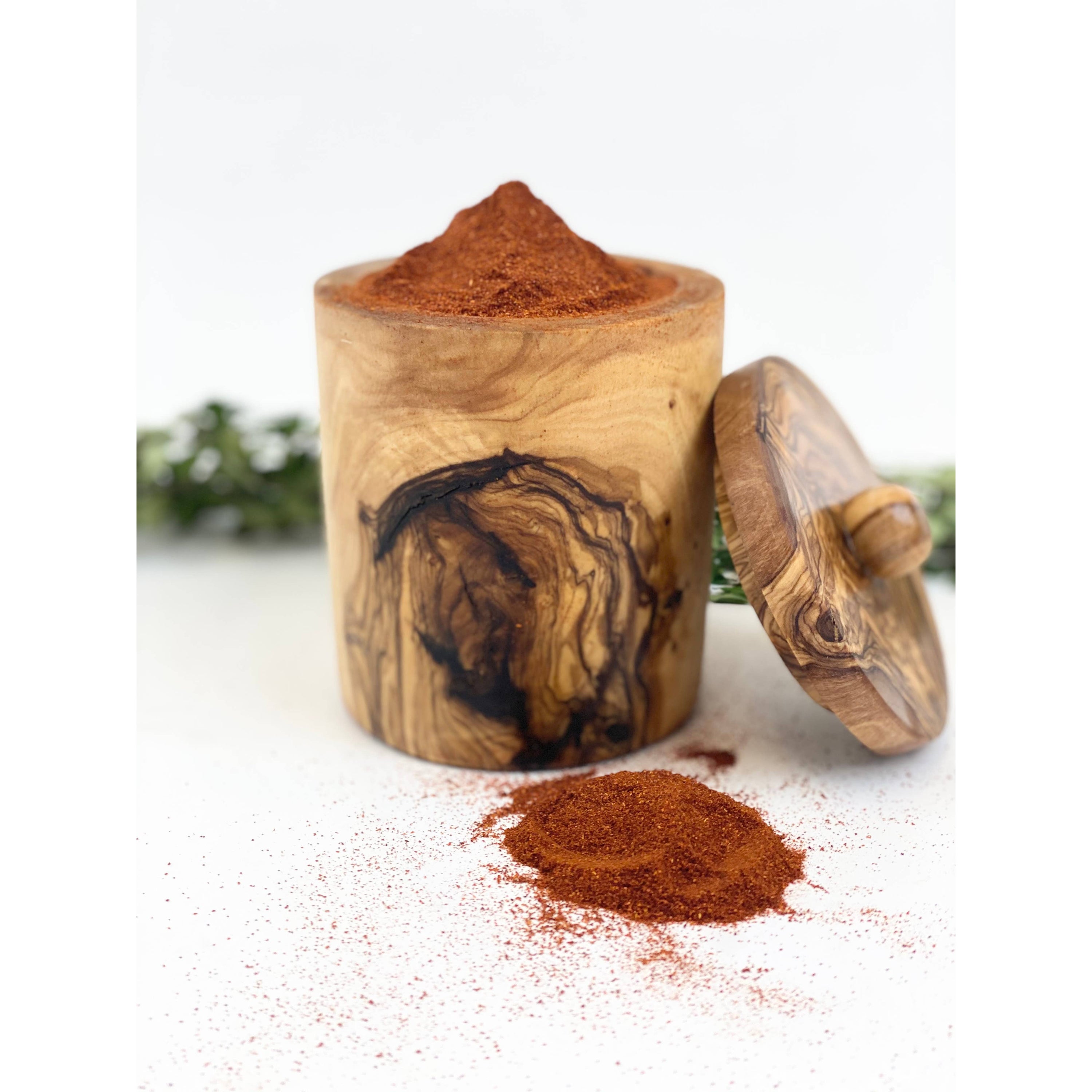Natural OliveWood - Olive Wood Spice Jars - large
