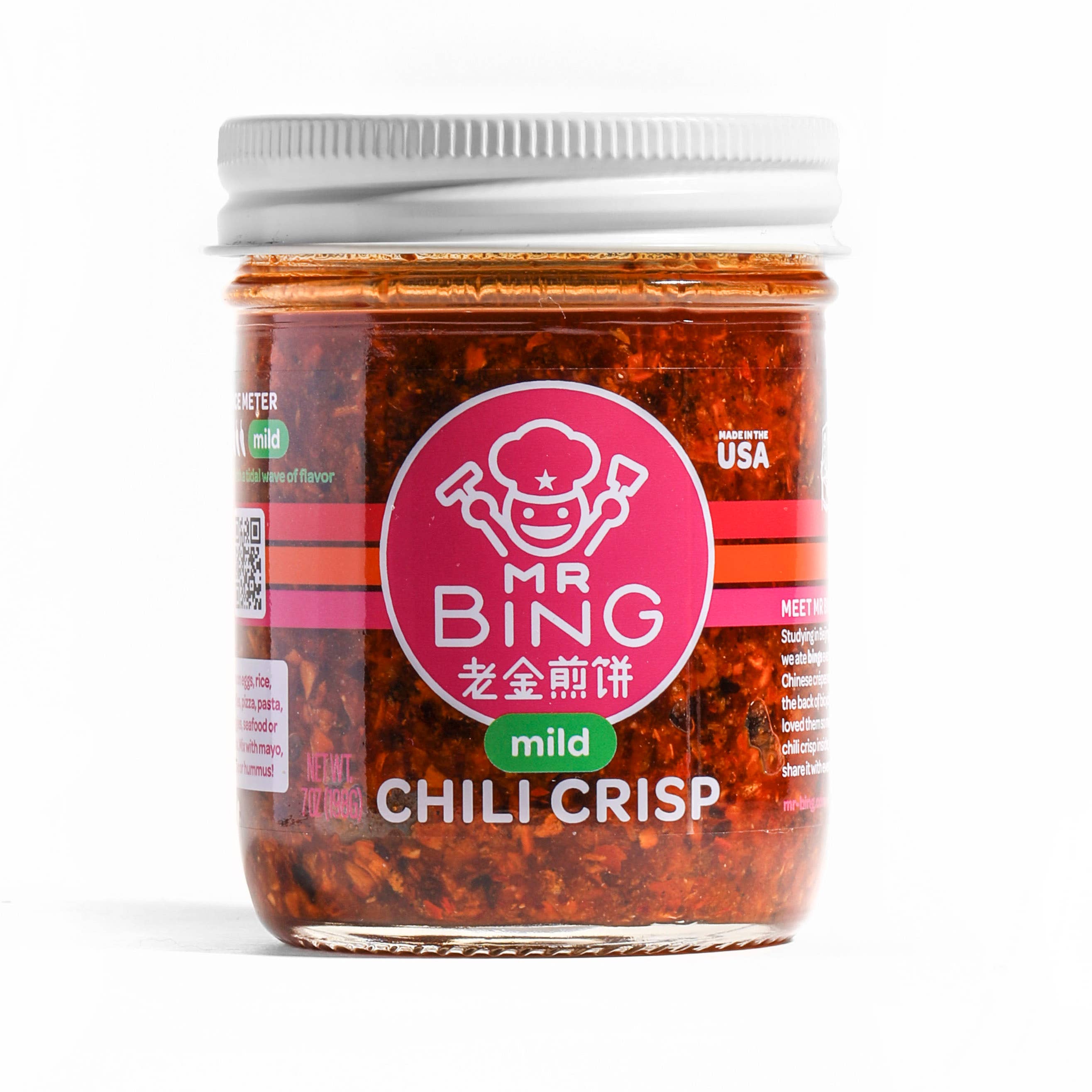 MR BING FOODS - Mr Bing Chili Crisp |  7 oz Original Mild