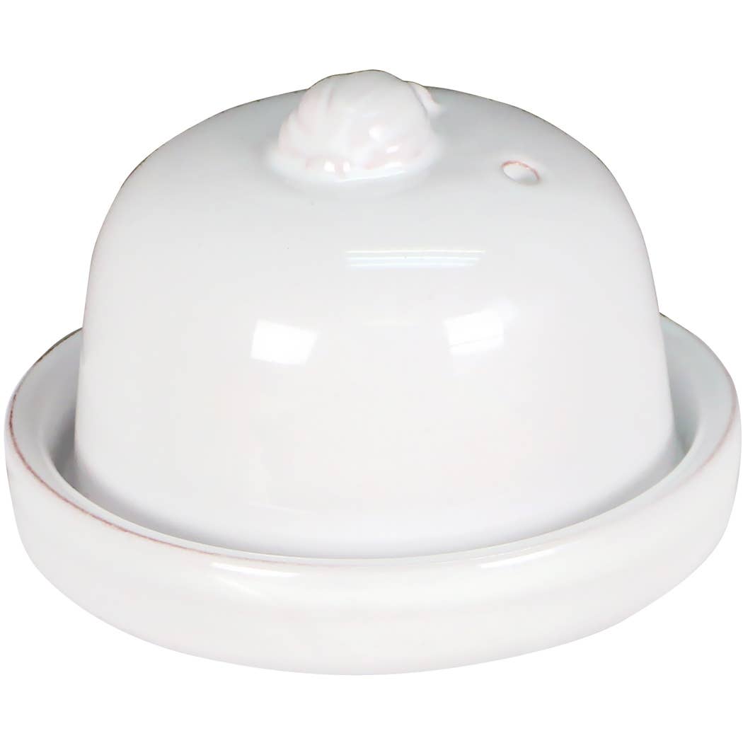 Eurita Garlic Baker Terracotta, White