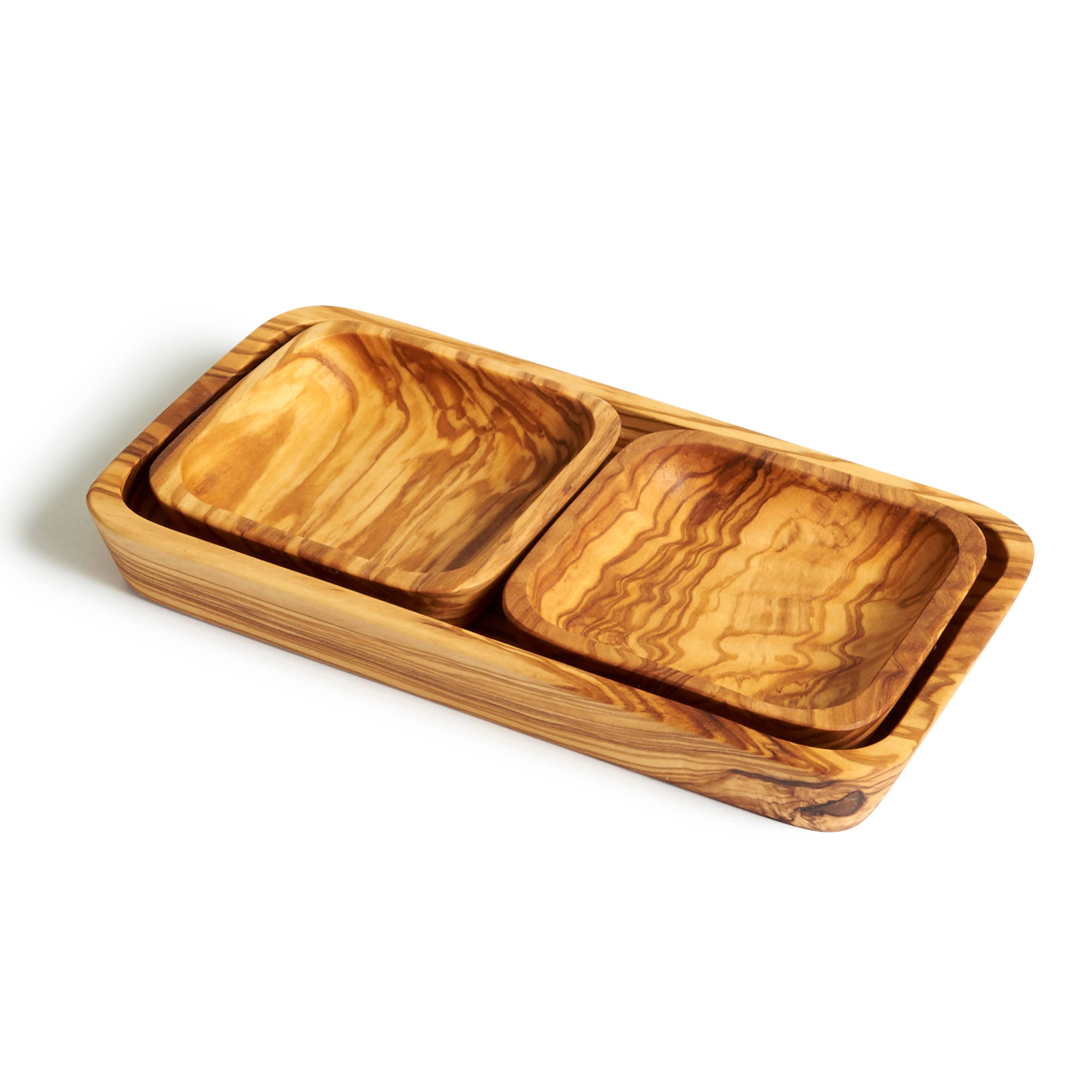 Natural OliveWood - Set of Olive Wood Dishes